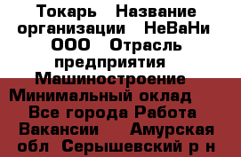 Токарь › Название организации ­ НеВаНи, ООО › Отрасль предприятия ­ Машиностроение › Минимальный оклад ­ 1 - Все города Работа » Вакансии   . Амурская обл.,Серышевский р-н